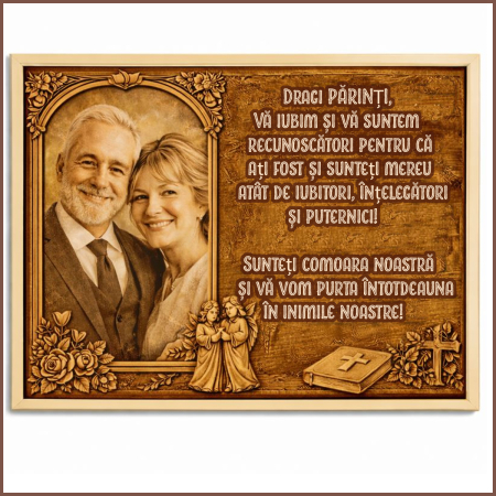 Tablou Lemn Cadou Parinti