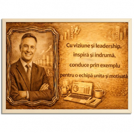 Tablou Lemn Cadou Sef