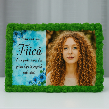 Cadouri Fiu/Fiică - Tablou cu Licheni Naturali Personalizat