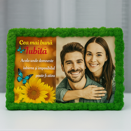 Tablou cu Licheni Naturali Personalizat