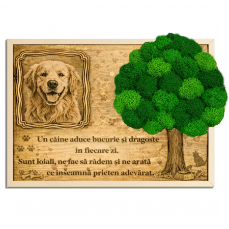 Tablou Licheni Cadou Iubitorii de Caini