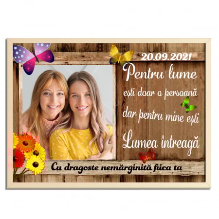 Cadouri Mamă/Tată - cadou-pentru-mama-tablou-pe-lemn-personalizat-cu-poza-si-text"pentru-lume".jpg
