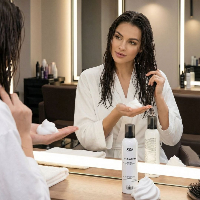 Spumă pentru păr ELASTIC STRONG - Shot - 300ml - fixare puternica și elasticitate [2]