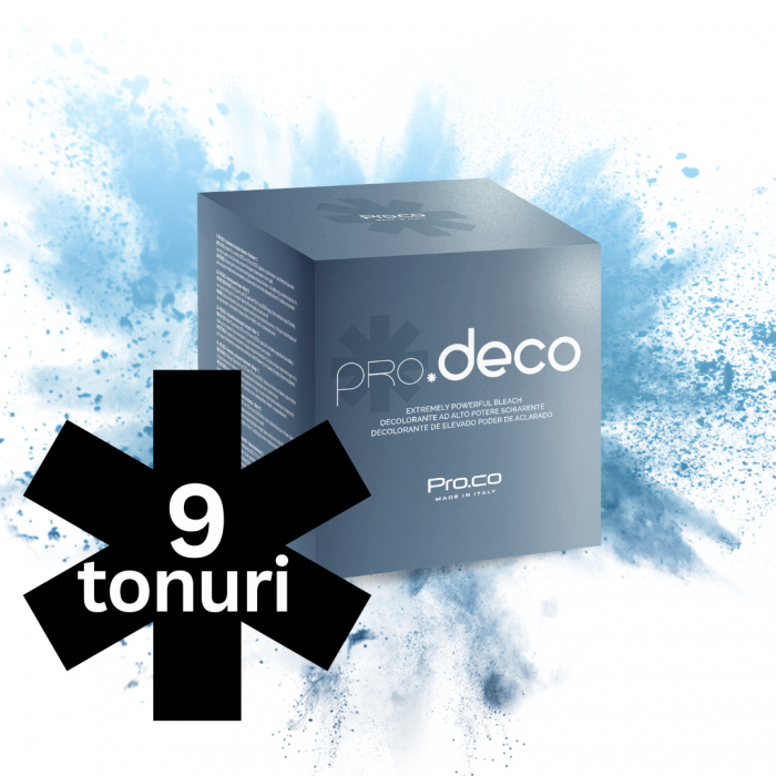 Decolorant pentru par 9 tonuri PRO.DECO9 500g - Pro.Co