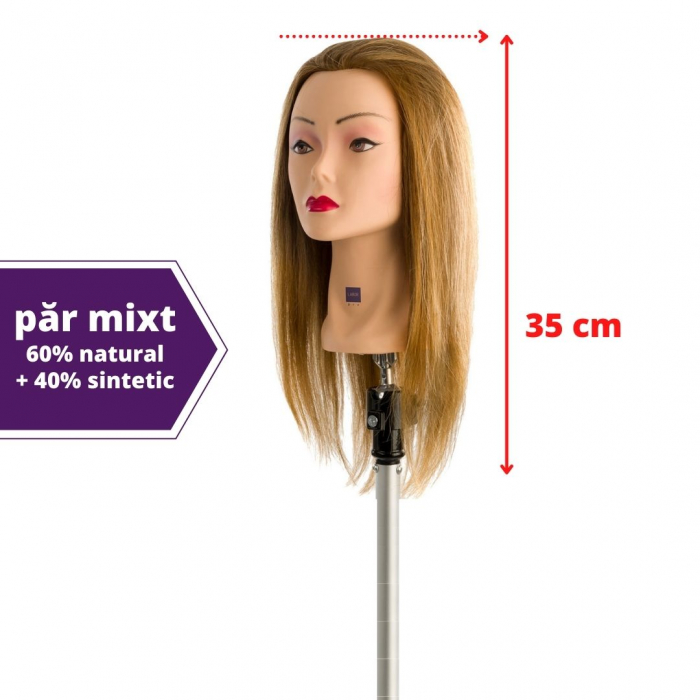 Cap manechin par MIXT - blond - lungime 35 cm - Labor Pro
