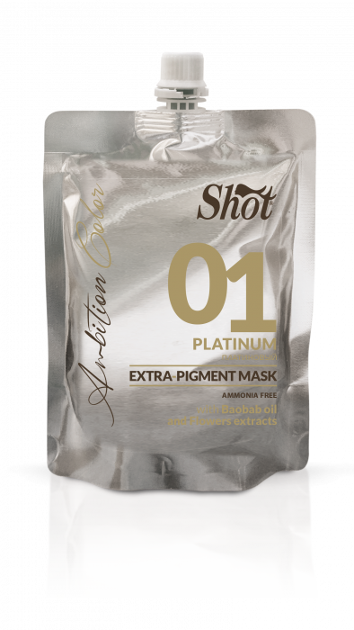 Masca coloranta si hidratanta extra pigment nr 01 - shot - platinum
