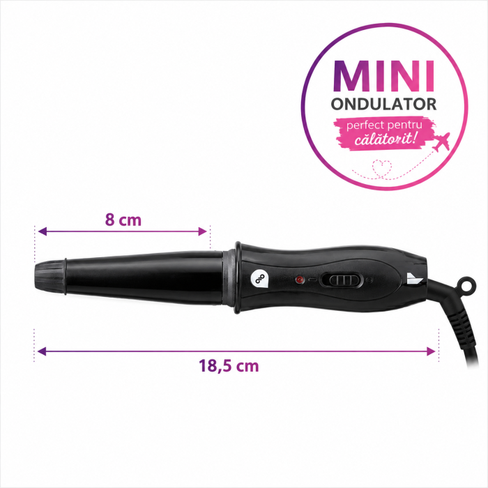 Mini ondulator conic pentru păr LOOP UP Pocket [2]