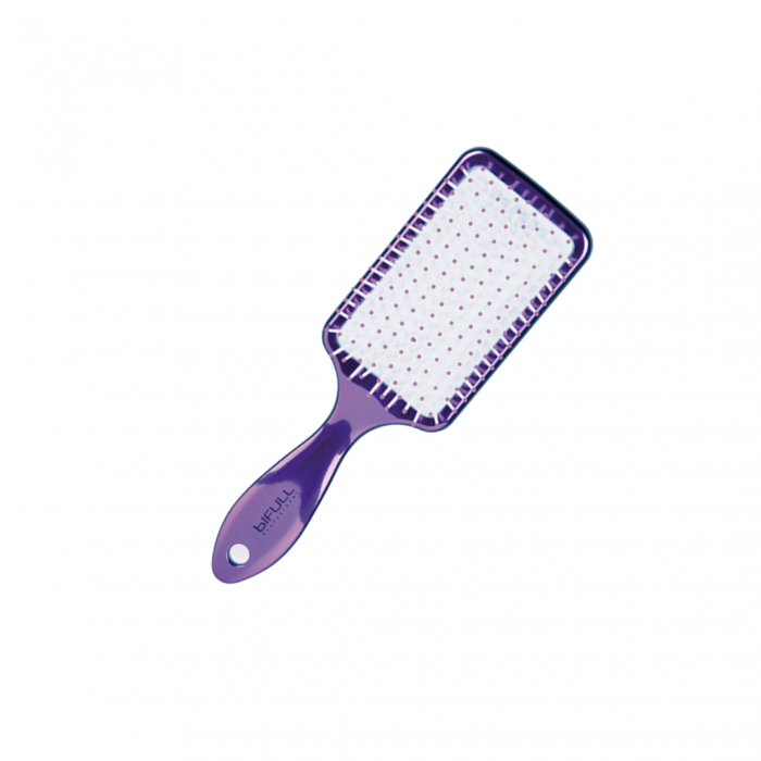 Perie de par pneumatica RACKET CHROME - VIOLET