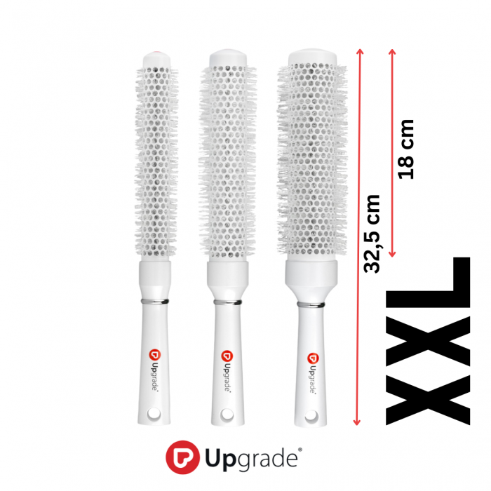 Set 3 perii de par UPGRADE - model lung XXL (25 + 33 + 43 mm)