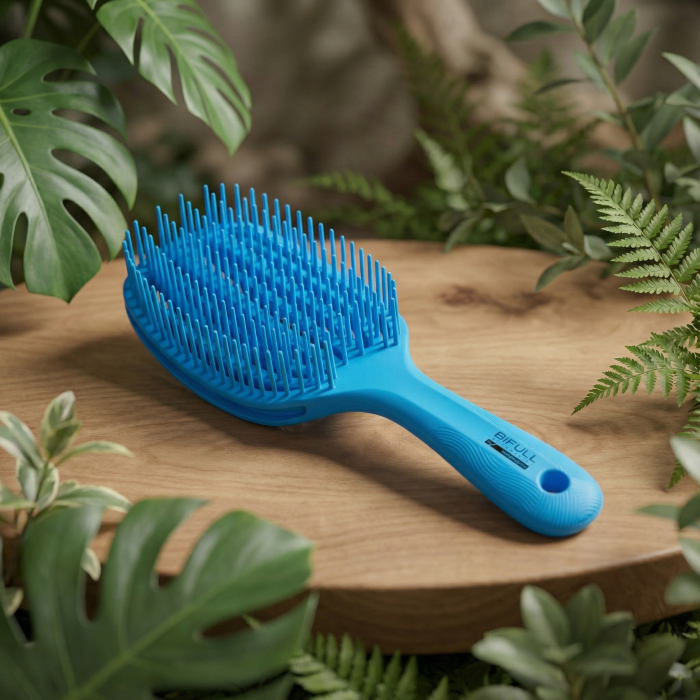 Perie pentru par cret Curly R - Albastru [2]