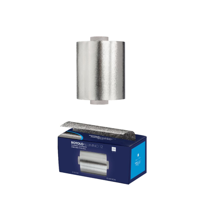 Rola folie aluminiu GOFRATA - latime 12cm - 15 microni - Labor Pro [1]