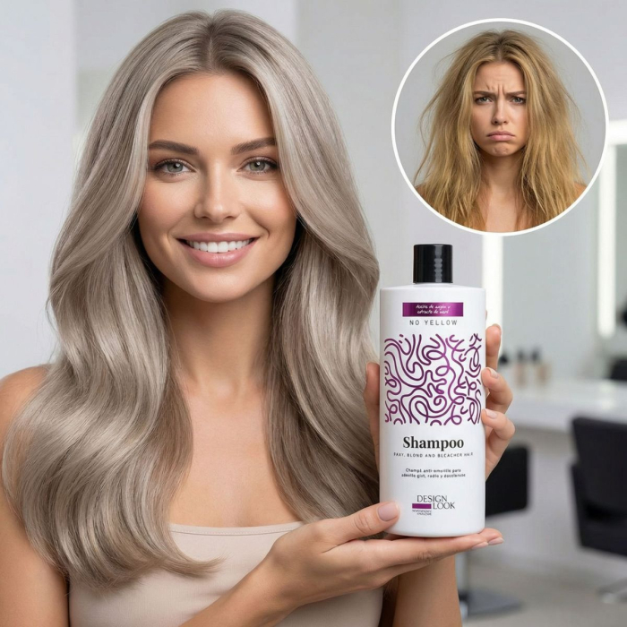 Sampon pentru par cu efect antigalben - No Yellow - Design Look - 1000ml [2]