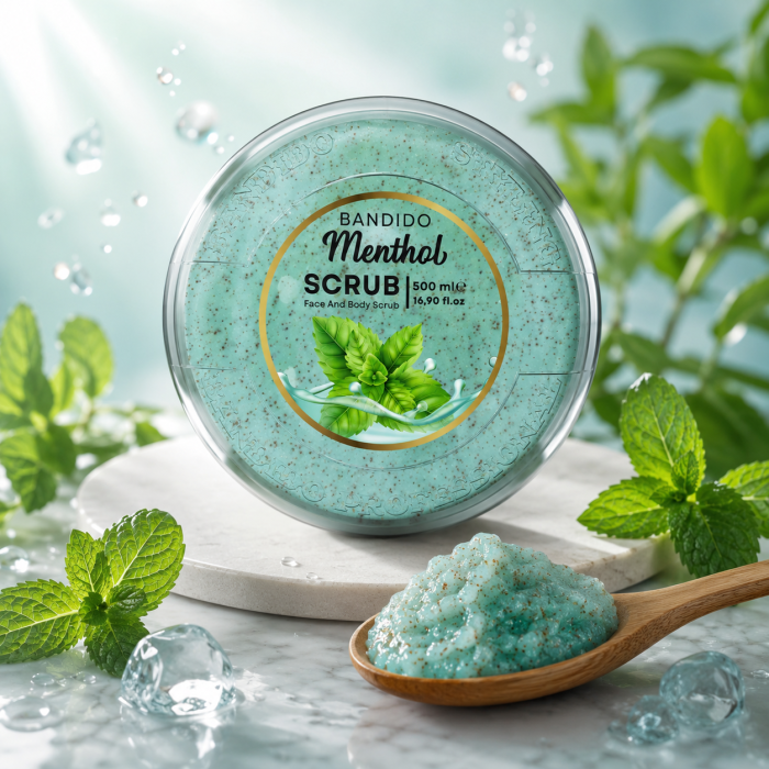 Scrub pentru fata si corp Bandido 500ml - MENTA [3]