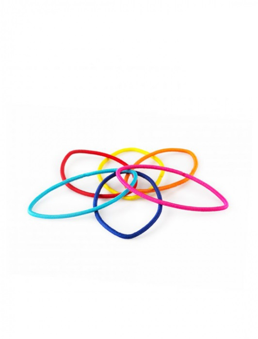 Set 24 elastice pentru par - MULTICOLORE