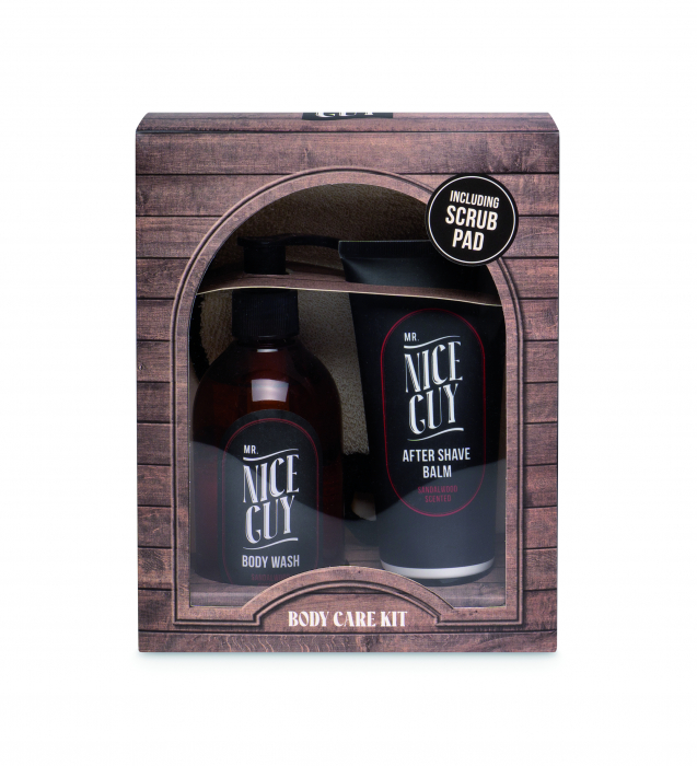 set-cadou-barbati-mr-nice-guy-pentru-corp-si-fata-gel-dus-disc-exfoliere-corp-aftershave-balsam-cadouri-barbati-visuel-beauty-expert [2]