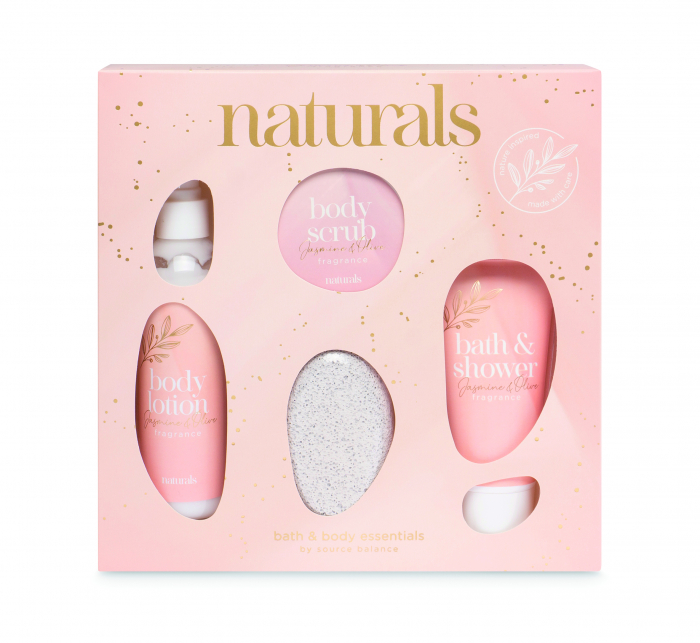 set-cadou-femei-naturals-bath-body-essentials-scrub-corp-gel-de-dus-lotiune-corp-piatra-calcaie-cadouri-visuel-beauty-expert [2]