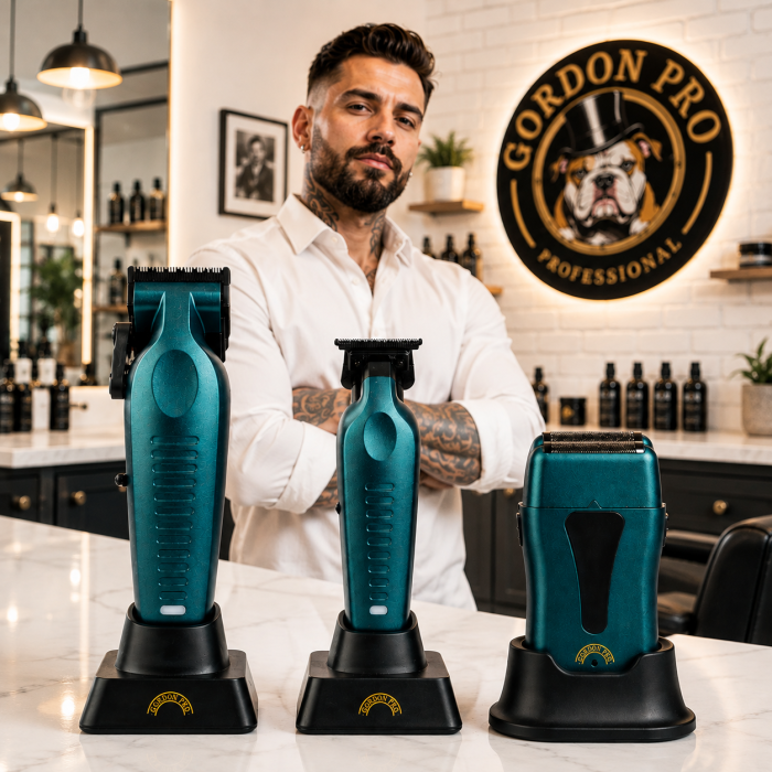 Set combo masini tuns frizerie Gordon Vector Line PRO Green: clipper + trimmer + shaver [2]