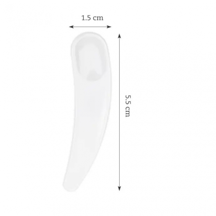 Spatule cosmetice pentru creme și măști – set 10 bucăți, alb [2]