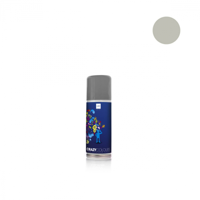 Spray colorant pentru par crazy colours - colorare temporara - argintiu