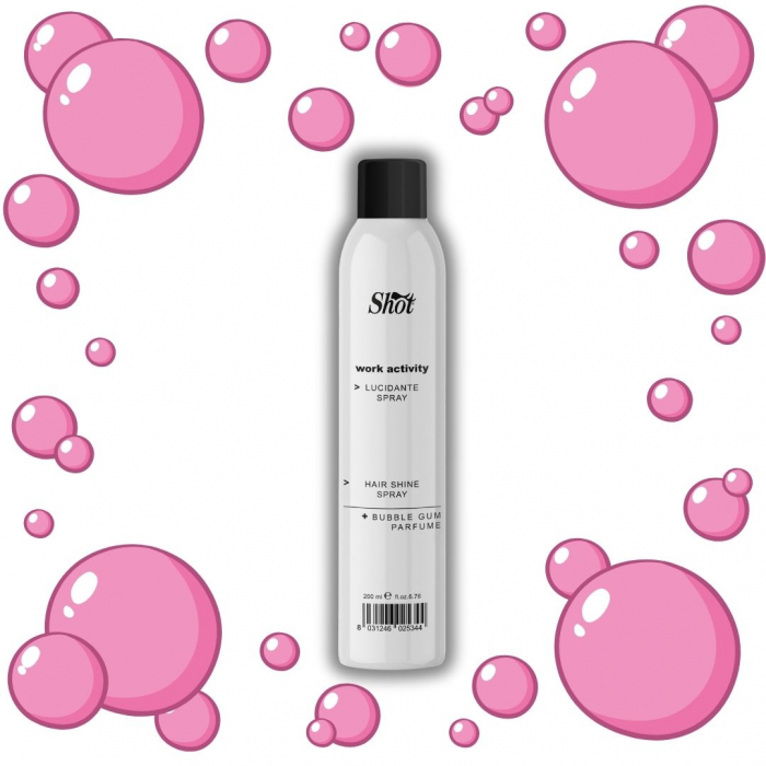 Spray luciu pentru par Shot - WorkActivity - aroma Bubble Gum 200 ml [4]