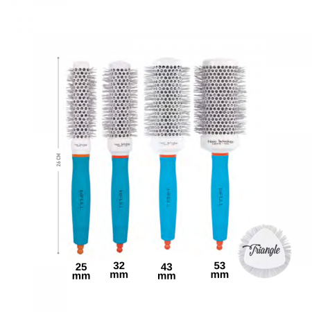 Perii de par profesionale - set-4-perii-termice-triangle-extended-25-32-43-53mm-visuel-coafura-frizerie-perii-profesionale-par-aparatura-coafura-visuel-beauty-shop-produse-profesionale-de-infrumusetare-dotari-saloane-infrumusetare