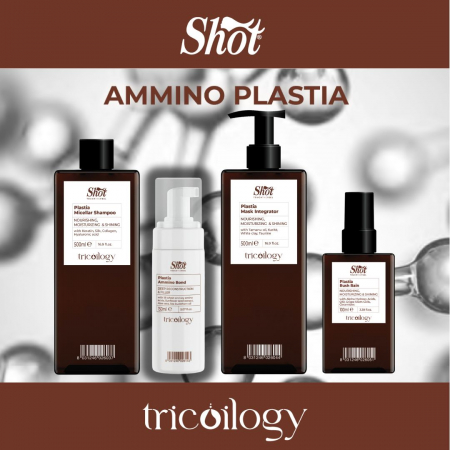 Produse profesionale pentru par - Set complet tratament regenerant și hrănitor pentru păr distrus Ammino Plastia - Shot - EXCLUSIV PENTRU SALON