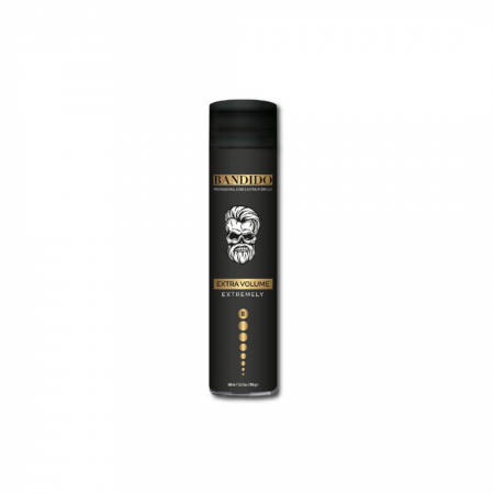 Produse profesionale pentru par - bandido-fixativ-pentru-par-extremely-black-400-ml-visuel-beauty-shop-produse-profesionale-de-infrumusetare-dotari-saloane-infrumusetare