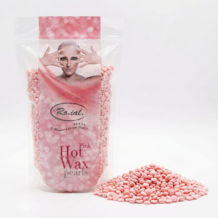 Ceara de epilat - perle - traditionala 800g - ROIAL - Titan - Roz [1]