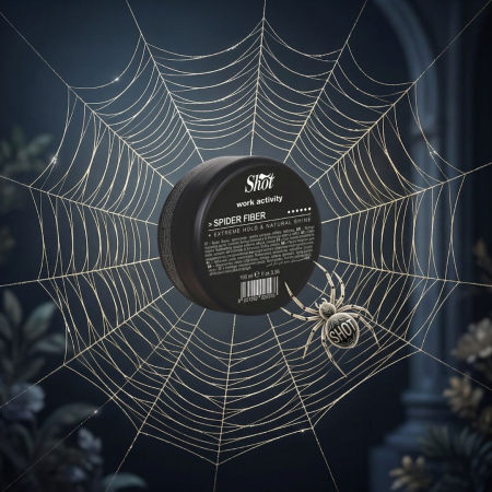 Ceara de par - Ceara de păr SPIDER FIBER - Shot - Work Activity -100ml - fixare extremă și strălucire naturală