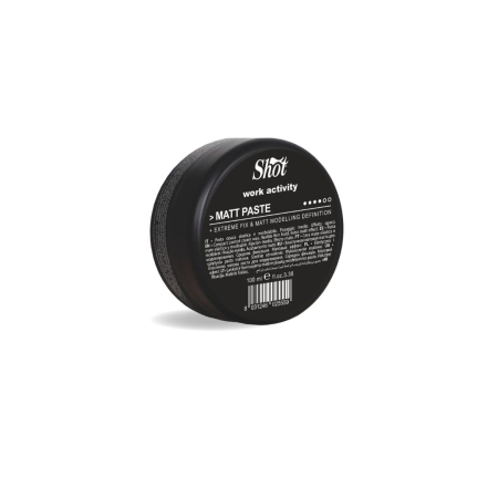 Ceara de par - Ceara de păr tip PASTĂ MATĂ - Shot - Work Actvity - 100ml - fixare extremă, modelare și definire cu efect mat