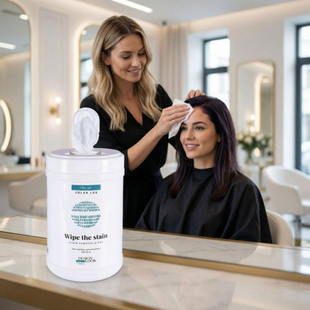 Produse Noi - Cutie servetele antipete vopsea par - Color Lux - cutie 100 buc - aroma citrice