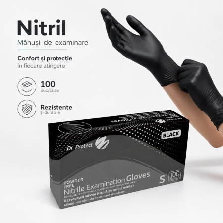 Manusi de unica folosinta - manusi-nitril-dr-protect-100-buc-negre-consumabile-coafura-igiena-si-sterilizare-visuel-beauty-shop-produse-profesionale-de-infrumusetare-dotari-saloane-infrumusetare