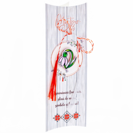 Cadouri sub 50 lei - Martisor tip brosa -  Ghiocel