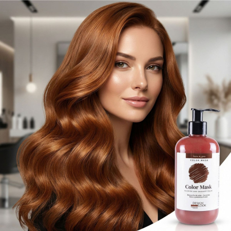 Produse Noi - Masca coloranta pentru par Design Look - 300 ml - CARAMEL