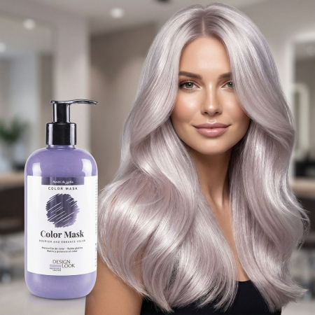 Mască colorantă pentru par - Masca coloranta pentru par Design Look - 300 ml - BLOND PLATINAT