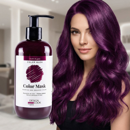 Mască colorantă pentru par - Masca coloranta pentru par Design Look - 300 ml - VIOLET INTENS