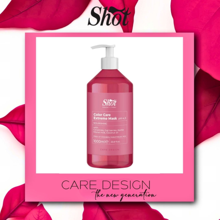 Masca de par profesionala - Masca pentru par vopsit COLOR CARE - Shot - pH 4.3 - 1000 ml - NEW EDITION