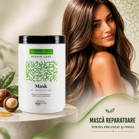 Masti de par hidratante profesionale - Masca reparatoare pentru par uscat si fragil Design Look – 1 L