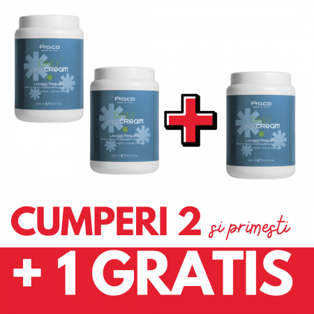 Produse Noi - OFERTA 2+1 GRATIS - Masca universală de păr DAILY PRO - 1,5 L