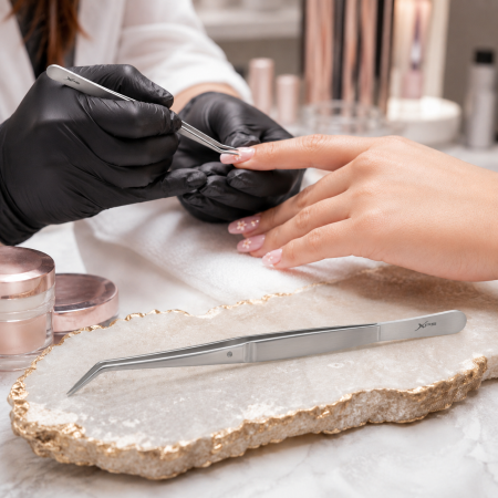 MANICHIURĂ & PEDICHIURĂ - penseta-xps-pentru-manichiura-acril-gel-visuel-beauty-expert-cosmetica-epliat-incalzitoare-produse-profesionale-salon