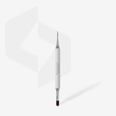 Pensula dubla pentru manichiura gel - Exclusive 11 mm gel / 12 mm liner [1]