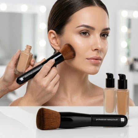 Pensule machiaj profesionale - Pensula machiaj aplicare FOND DE TEN - Labor Pro