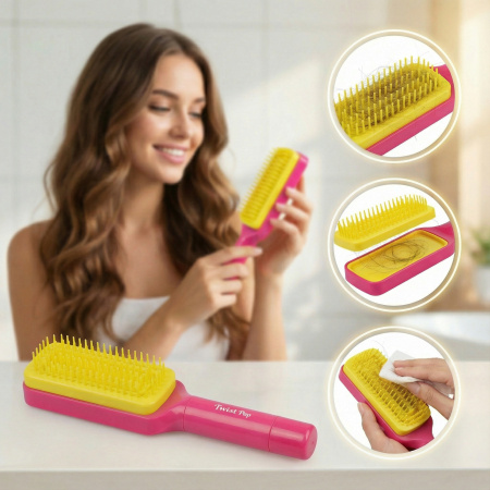 Produse Noi - perie-de-par-twist-pop-cu-auto-curatare-coafura-frizerie-perii-profesionale-par-aparatura-coafura-visuel-beauty-shop-produse-profesionale-de-infrumusetare-dotari-saloane-infrumusetare