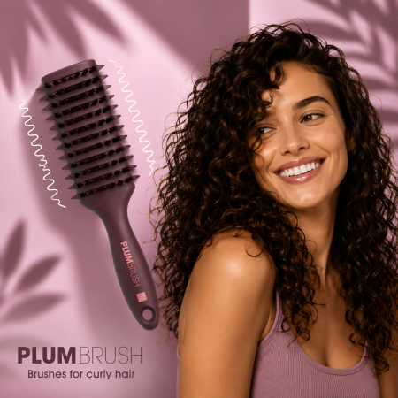 Perii pentru par cret - Perie pentru par cret Plum Brush
