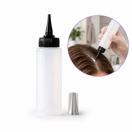 Recipient aplicare vopsea de păr cu capac Bifull, 150 ml