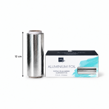 Produse Noi - Rolă folie aluminiu pentru suvite Labor Life W030M - 12 cm lățime - grosime 15 microni