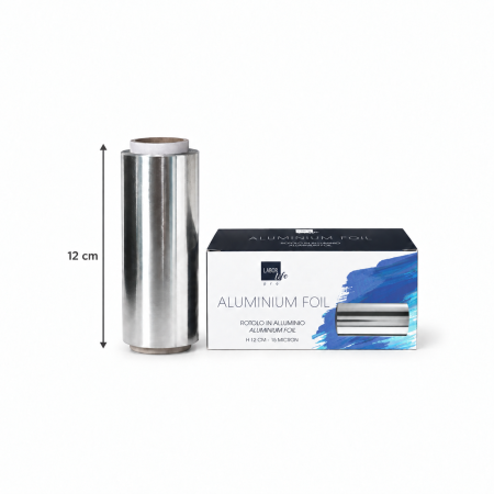 Produse Noi - Rola folie aluminiu pentru suvite Labor Life W030S - 12 cm lățime - grosime 15 microni