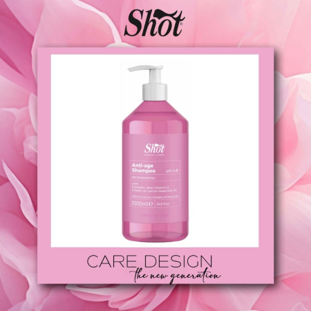 Sampoane profesionale - Sampon pentru hidratarea parului ANTI-AGE Shot  - pH 4.8 - 1000ml - NEW EDITION