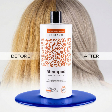 Produse Noi - Sampon pentru par cu efect anti-portocaliu - No Orange - Design Look - 1000ml