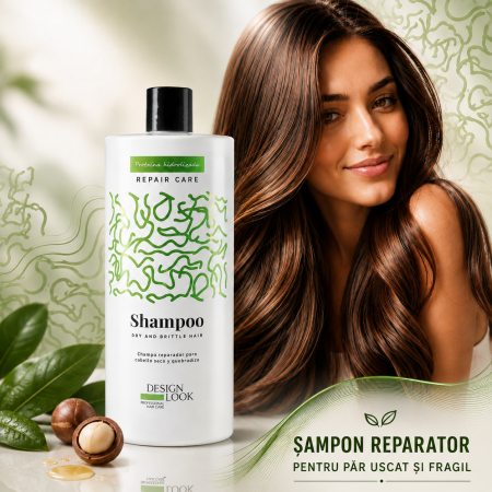 Sampoane hidratante - Sampon reparator pentru par uscat si fragil Design Look – 1 L